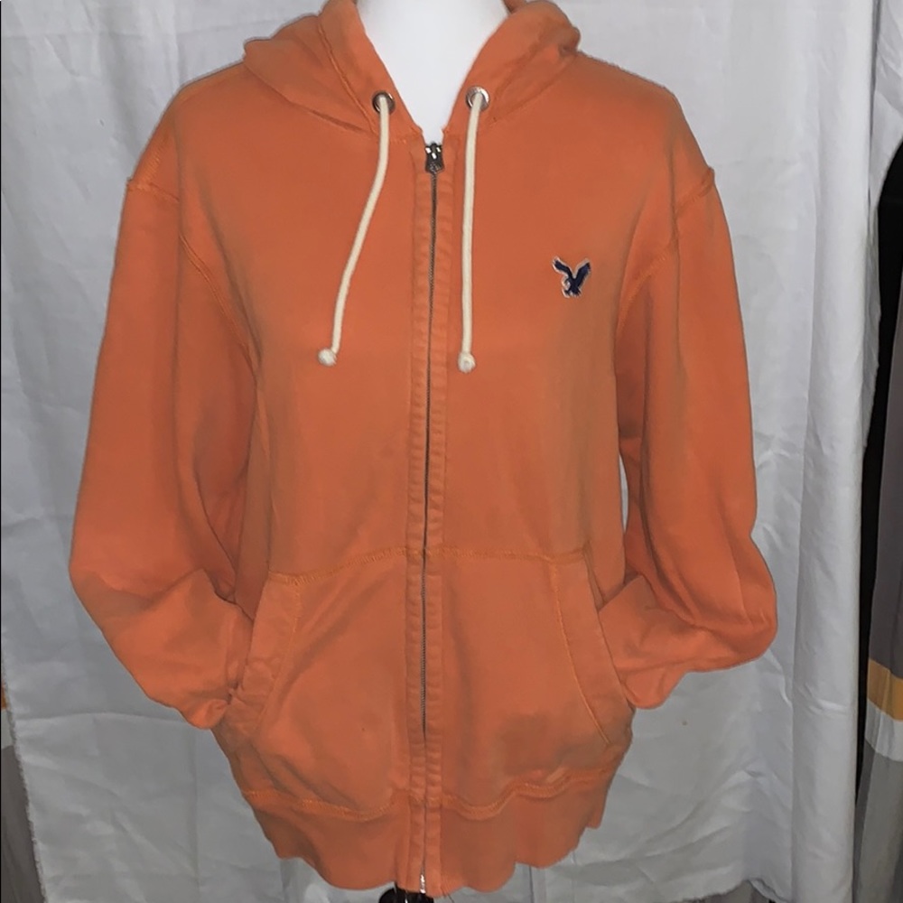 Vintage orange American Eagle Zip up jacket